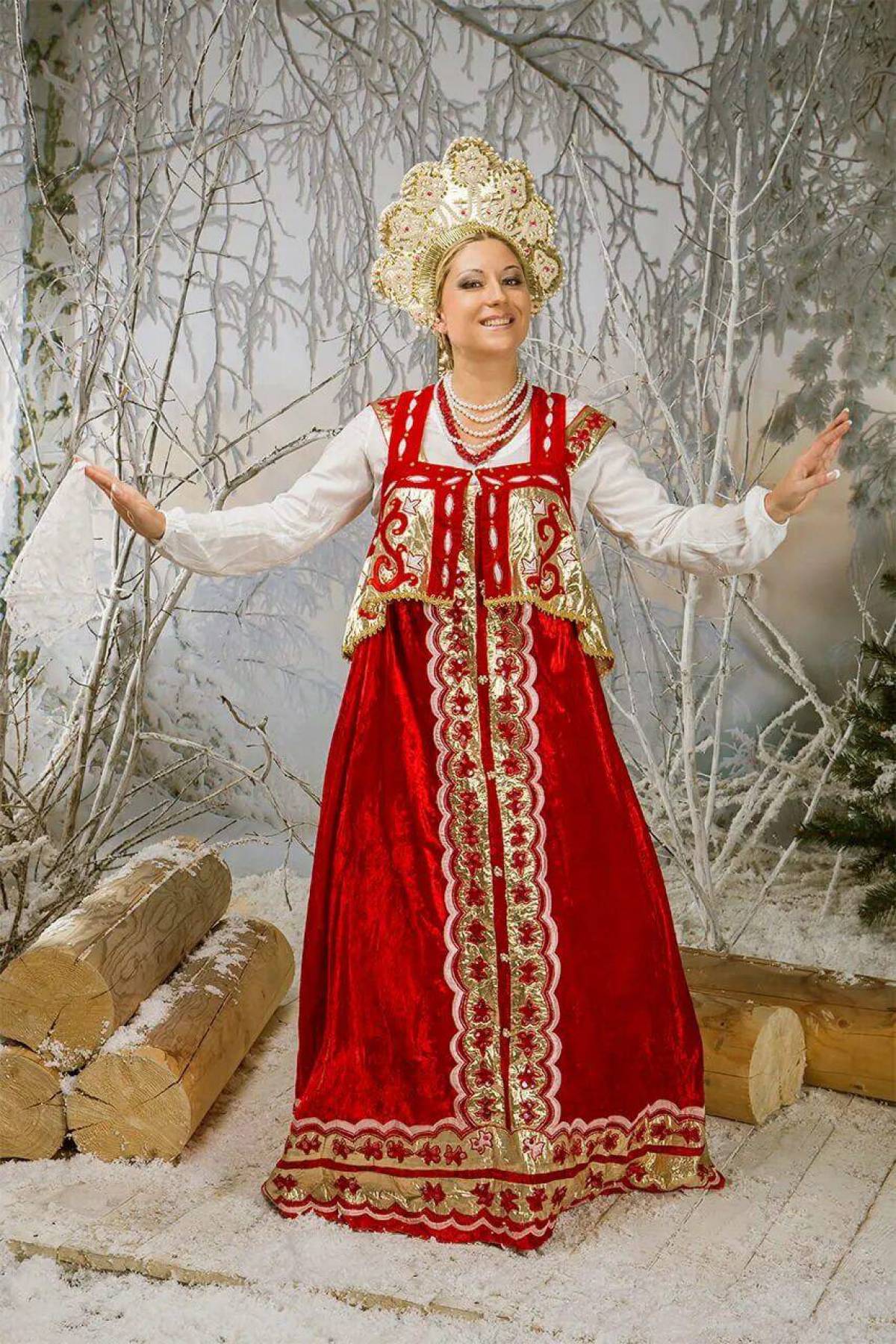 Girls in Slavic costumes in Xining